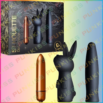 Rocks Off Rabbit Vibrator Multi-Function Bullet??Powerfully Soft Massager Set