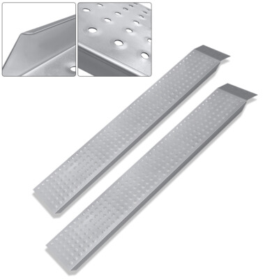 2pcs Auffahrrampe Stahl 135cm Autorampe Verladerampe Schiene Auffahrhilfe 400 kg
