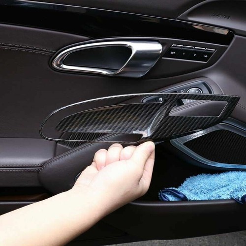 Real Carbon Fiber Door Handle Covers For Alfa Romeo Giulia 2016-2020 – Gloss Finish