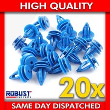 20X LAND ROVER RANGE ROVER EVOQUE PLASTIC CLIPS FRONT REAR WHEEL ARCH TRIM BLUE