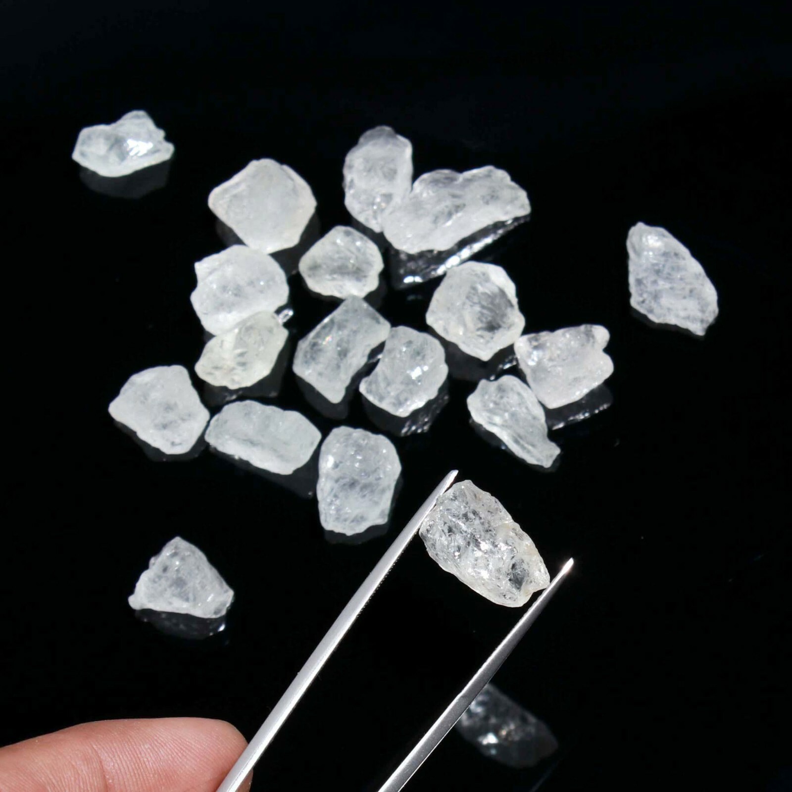 100% Natural Colorless Beryl Raw Rough For Specimen 5 Carat to 10 Ct ...