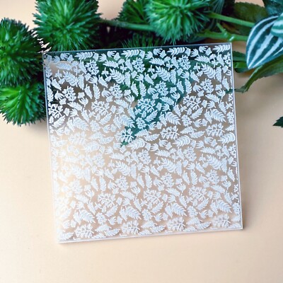 Mini Blumen Textur Stempel geprägt / geprägt Acryl matt   Polymer Clay Werkzeug