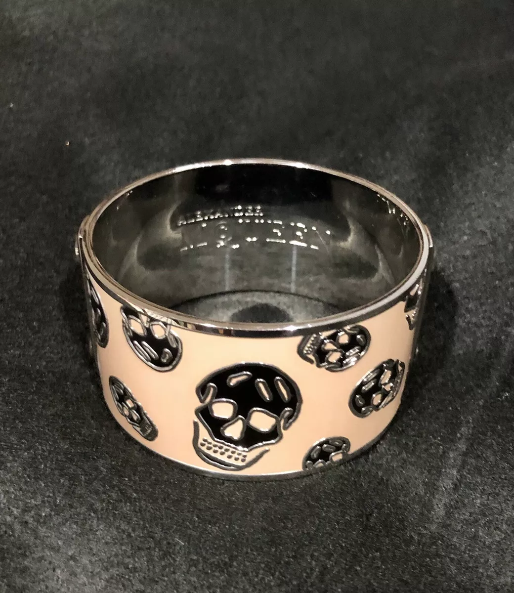 Alexander McQueen WIDE skull bangle bracelet Retail 350 Sold Out
