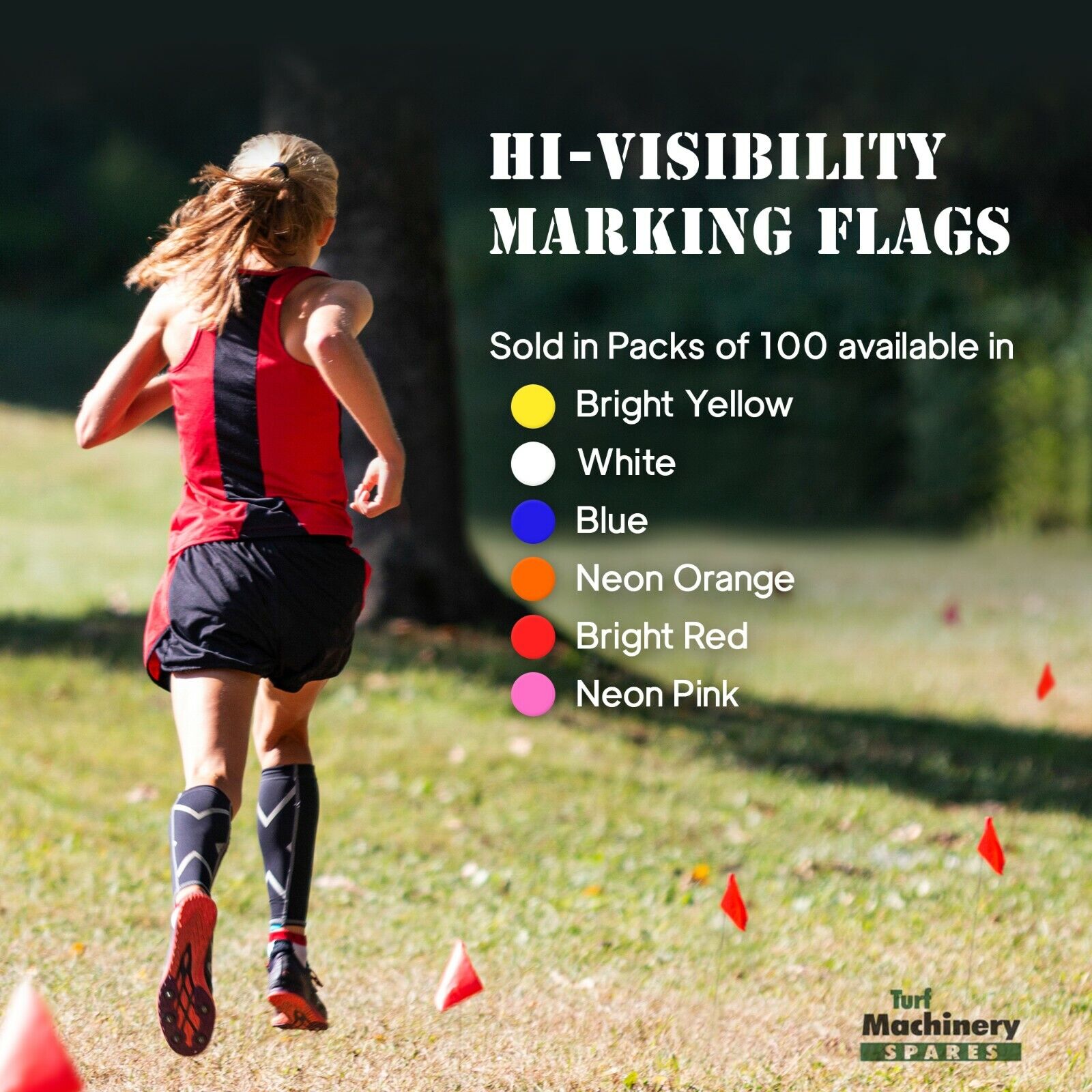 Flag Markers / Survey Flags, Pack 100. Water Proof. GENUINE UK C