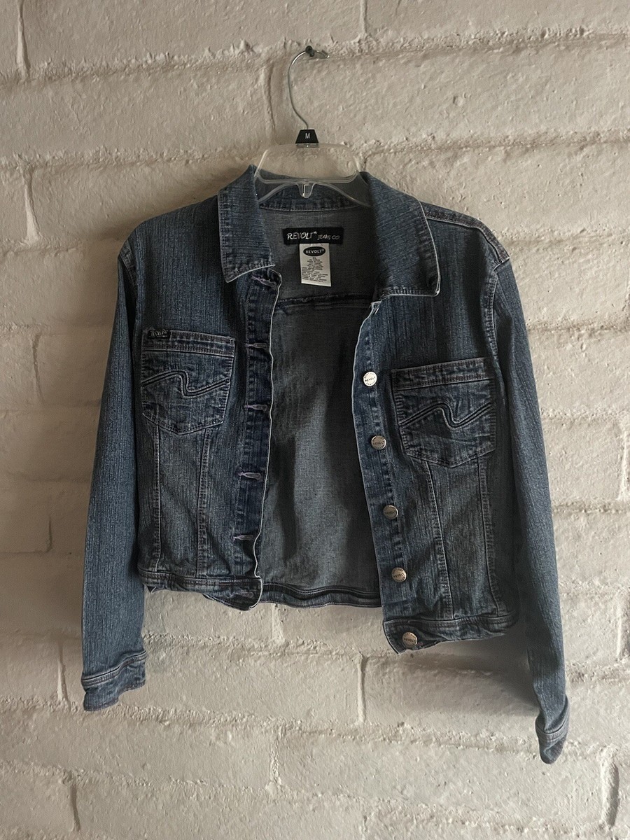 Jean jacket, Revolt womens jean jacket xl | eBay