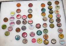Vintage Cork Lined Soda Bottle Cap LOT OF 52 SUN CREST CRUSH KIST NUGRAPE 7UP