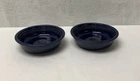 Fiestaware HLC Cereal Soup  Bowls 7” Cobalt Blue Set  2 USA