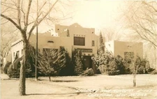 Carlsbad New Mexico 1940s Library Museum RPPC Photo Postcard Cook 11721