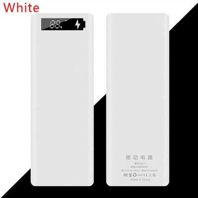 Dual USB DIY LCD Display 10x18650 Battery Case Power Bank Shell Charger ..hu