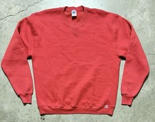 Men’s Vintage 90’s Russell Athletic Red Blank Sweatshirt sz L