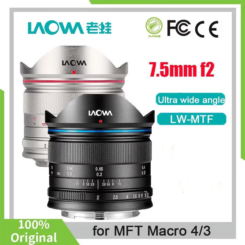 Laowa F2 MTF Zoom Ultra Wide Angle Large Aperture Lens for M4/3 M43  Camera