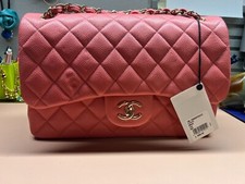 Brand New with Tag Pink Chanel Classic Double Flap Medium Bag