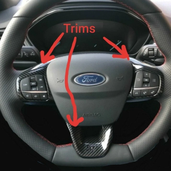 2017 ford fiesta 2024 steering wheel size