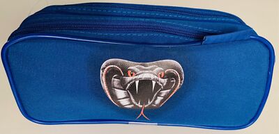 Herlitz Doppelfaulenzer Schlange blau Stifte-Tasche