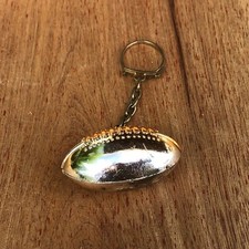 Football Keychain Fob Keyring Hard Plastic Hong Kong Vintage Figural Sports