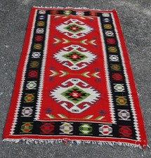alter Kelim Teppich - ca. 96cm X 212cm Decke