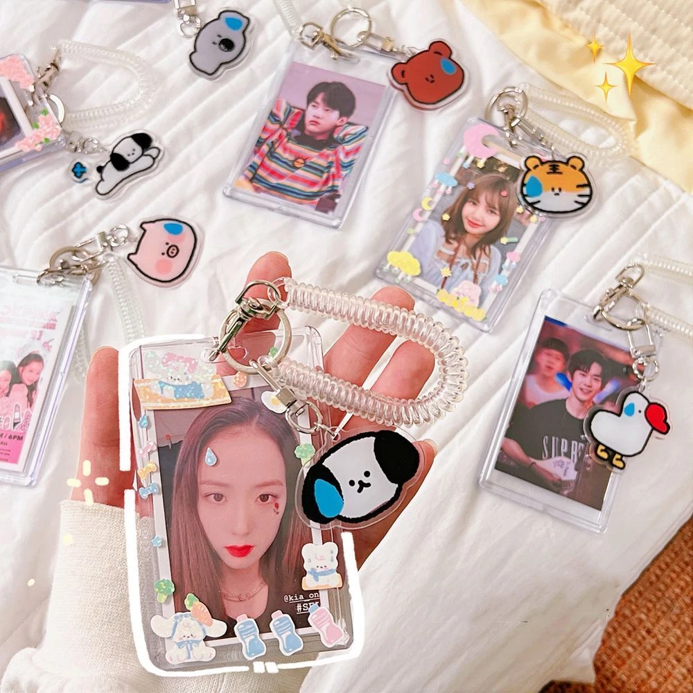 Photocard Sleeve Kpop Photocard Holder Anime Keychain Idol Photo Protector