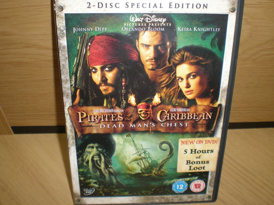 Pirates of the Caribbean 1-5 (Box Set) (DVD, 2017) - Image 3 of 4