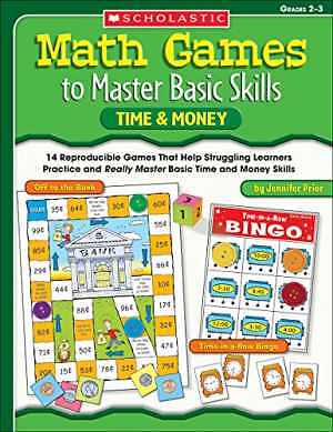 Math Games to Master Basic Skills: Time - Paperback, by Prior Jennifer - Good o