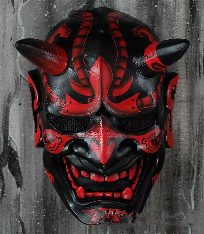 Masque Hannya / Masque Oni Rouge Portable / Masque Noh -  Canada