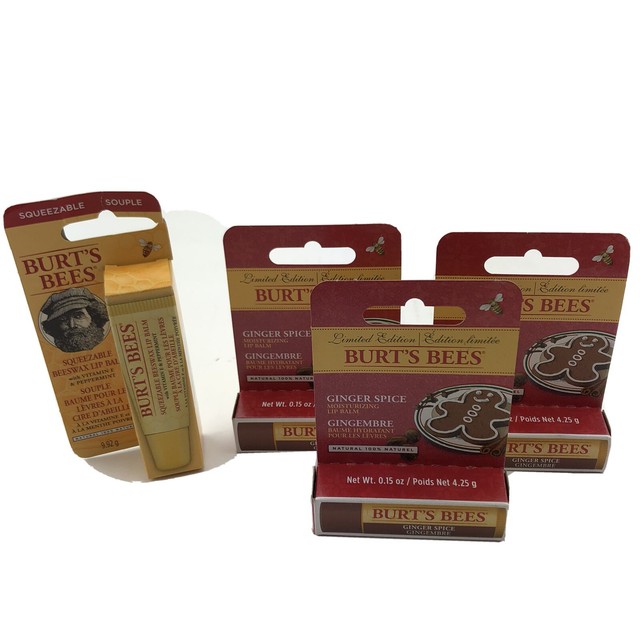 Burt's Bees Lip Balm Limited Edition Ginger Spice & Squeezable