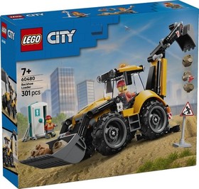⭐ LEGO City Yellow Backhoe Loader - Building Toy 60480⭐