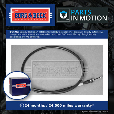 Handbrake Cable Rear Left BKB3681 Borg & Beck Hand Brake Parking 365307515R New