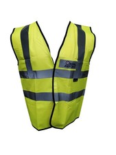 NEW Ex Royal Air Force Hi Vis RAF Lightweight Vest Top Safety Building Security