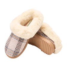 Dearfoams Womens Size L 9-10 Slippers Memory Foam Indoor Outdoor Easy On New