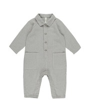 Rylee  Cru Collective Collared Baby Linen-Blend Jumpsuit