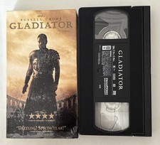 2000 Gladiator VHS Russell Crowe Joaquin Phoenix Dreamworks Home Entertainment