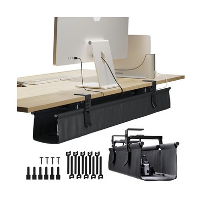 Ascrono Original No Drill Under Desk Cable Management Tray 40.6'' - ... Fast Ship