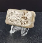 Vintage Texas Territorial Mint 5 oz Poured Silver Ingot Bar