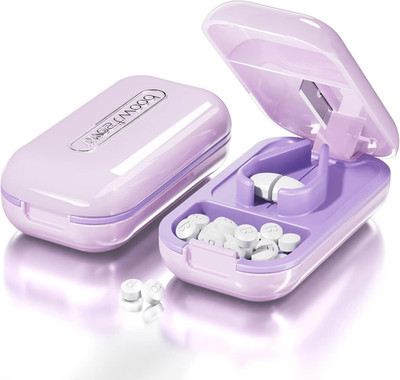 DUBSTAR Small Pill Cutter Splitter for Small and Tiny Pills, Portable Pretty Pil