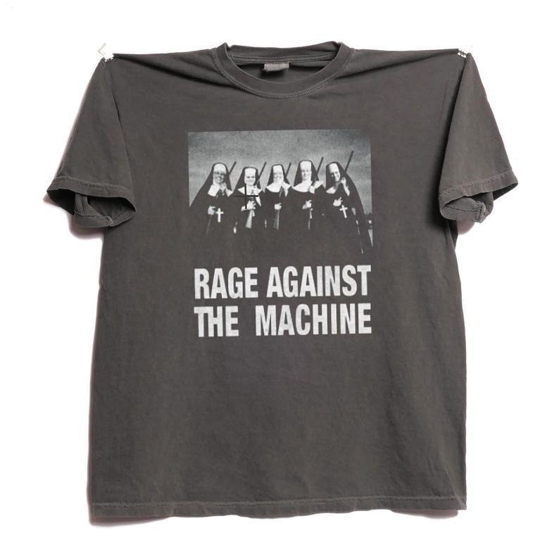 Rage Against The Machine Nuns with Guns vtg charcoal t-shirt QT7968
