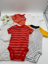 Lot of 6 Carter's Infant One Piece T-Shirts Size 6 Months Misc Colors  Designs