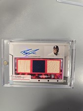 2024 Topps Museum Royce Lewis Signature Swatches Triple Jersey Auto Bat Pink /99