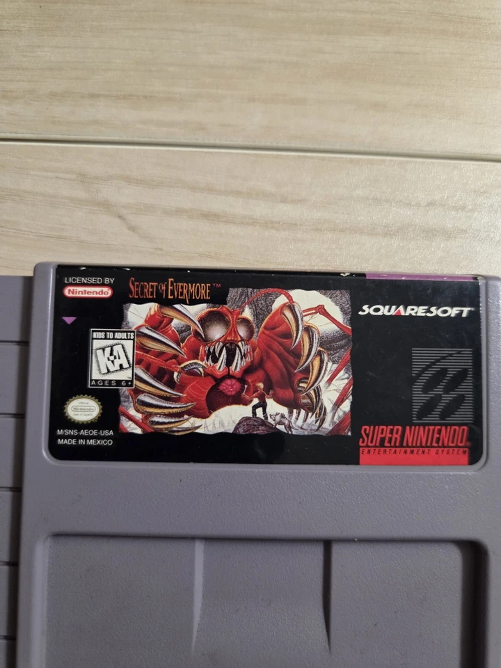Nintendo SNES Secret of Evermore Tested Working and a Very Good and Clean - Image 2 of 4