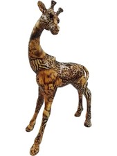 Giraffe Figurine Animal Print Decorative Model 39cm Tall - Z#5036