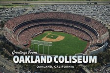 MODERN Postcard - OAKLAND COLISEUM OAKLAND, CALIFORNIA Baseball Stadium A325