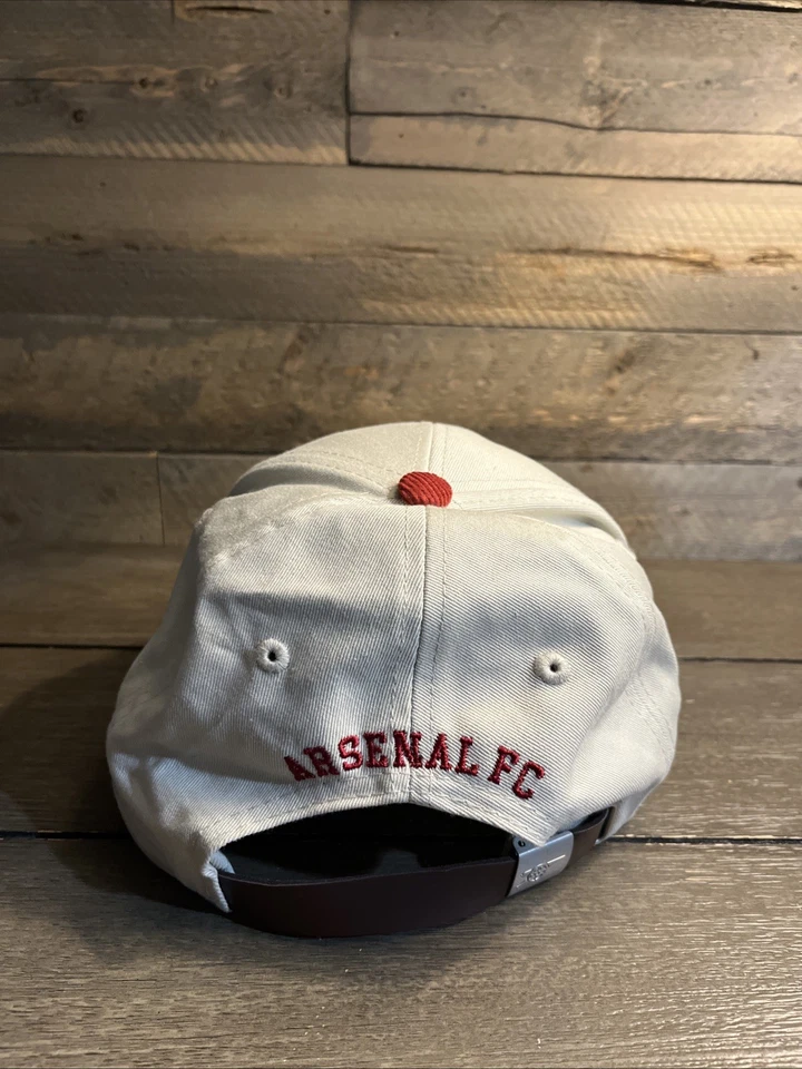 ARSENAL FC LONDON OFFICIAL MERCHANDISE ADJUSTABLE Leather Strapback CAP HAT - Image 3 of 4