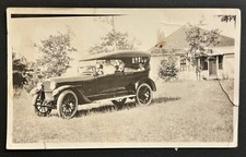Vint 1923-1924 Buick Six 4-door Touring Car Photo Roaring 20s Auto Snapshot Vint 1923-1924 Buick Six 4-door Touring Car Photo Roaring 20s Auto Snapshot