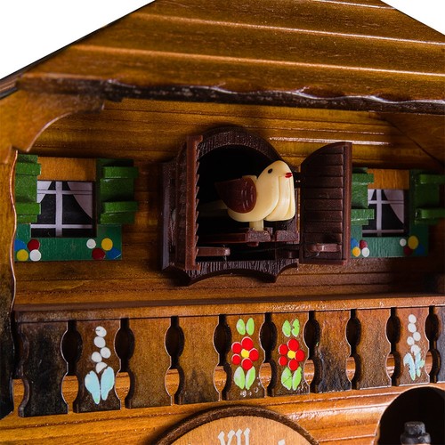 Cuckoo Clock Pendulum Quartz Wall Clock Black Forest House Home Decor - Picture 7 of 7