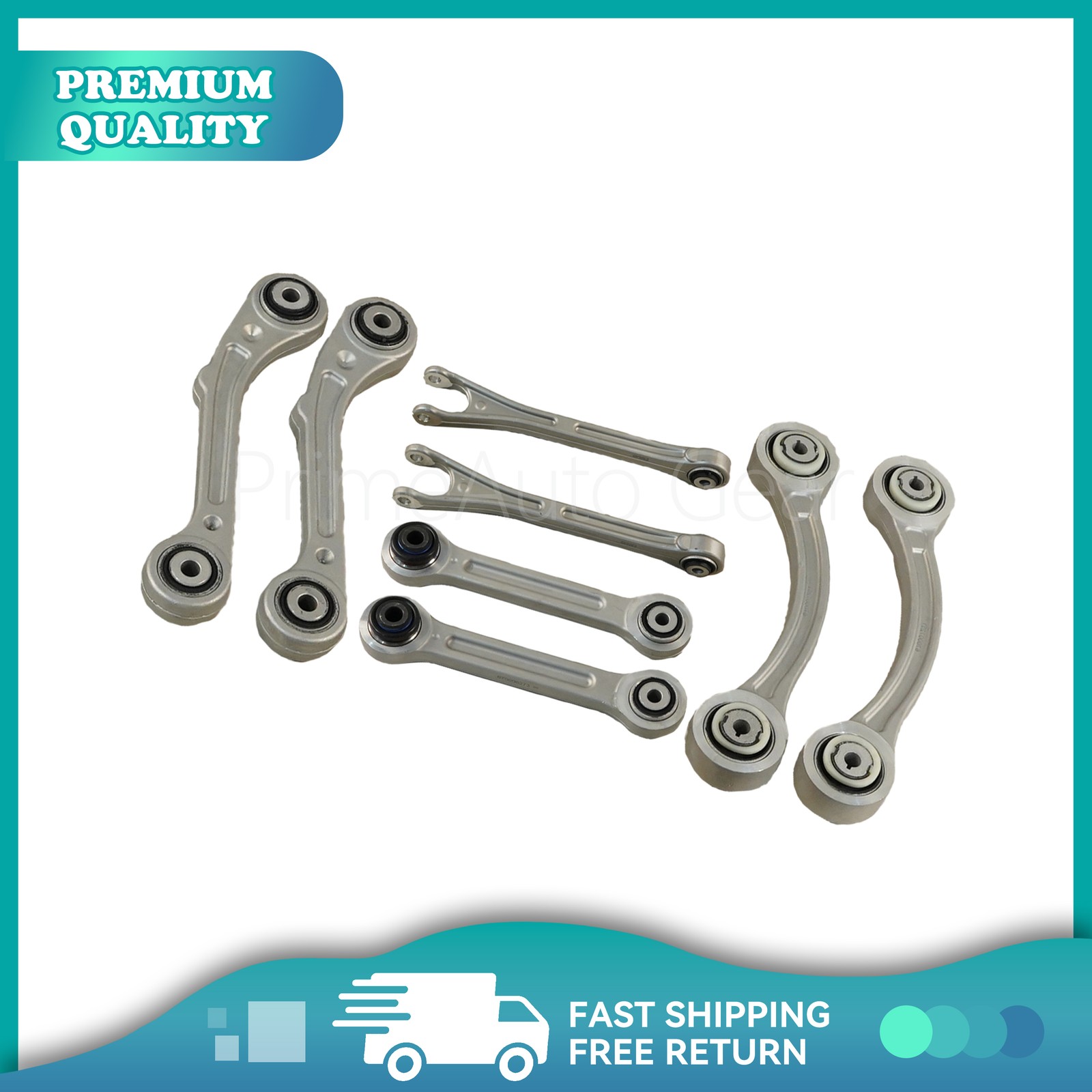 8PCS For Maserati Ghibli Quattroporte 14-16 Rear Suspension Control Arm Set