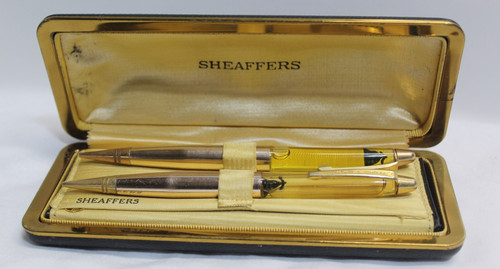 Vintage SHEAFFERS Sheaffer Mechanical Pencil Pencils w/Box Attendance Award