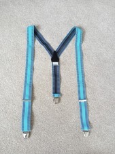 Men  s Light Blue Suspenders, Thick Adjustable, One Size