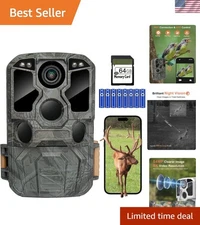 Stealthy 42pc No Glow Infrared Trail Camera - WiFi 8K & 100ft Detection Range