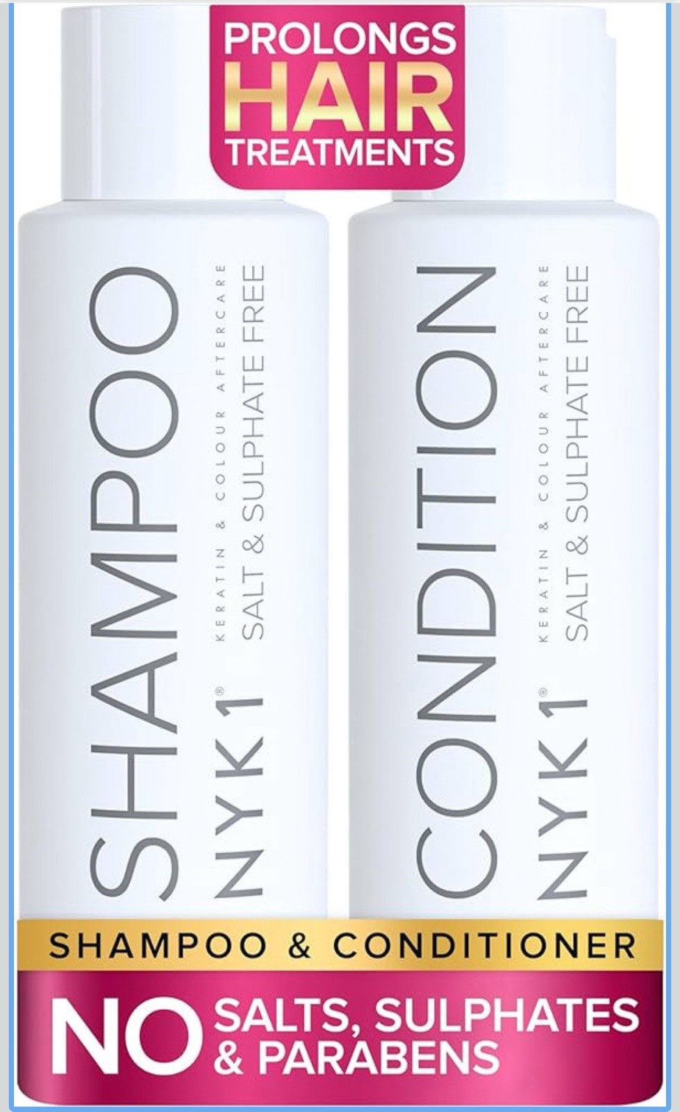 SALT Sulfate-Free Shampoo and Conditioner Set for Color-Trea