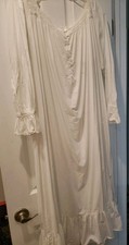 Victoria's Secret Vintage Edwardian Nightgown Cottage Core Cotton Lace Granny 2