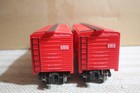 Lot of 2 Menards o gauge red Great Northern box cars.    Excellent! — photo 5